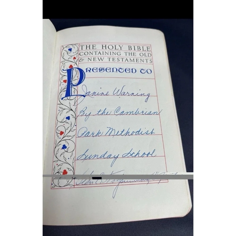1952 Holy Bible Revised Standard Version RSV Thomas Nelson Vintage Leather